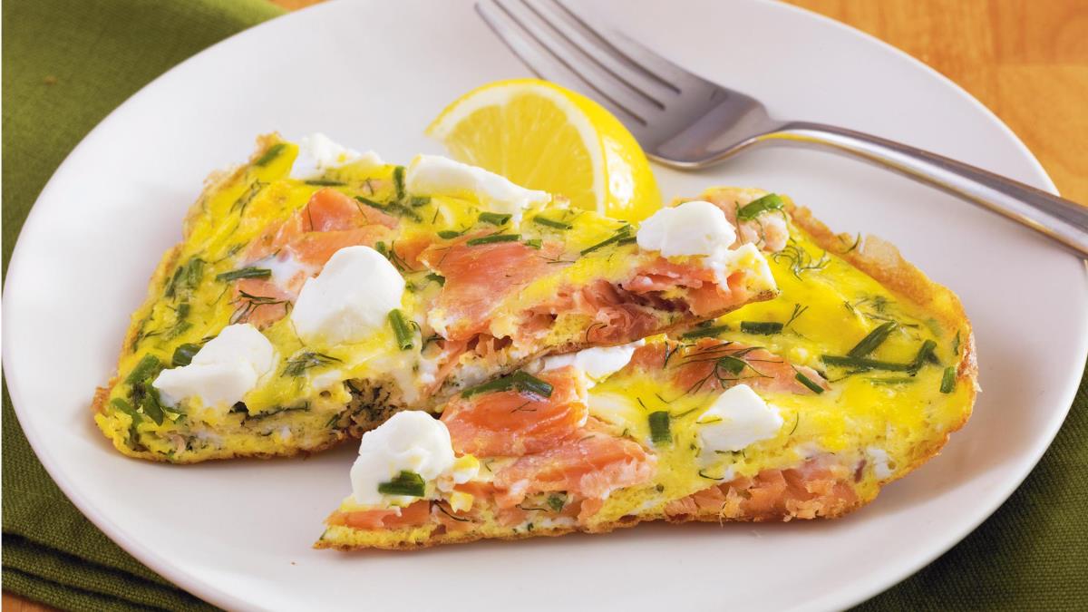 Smoked Salmon and Herb Frittata