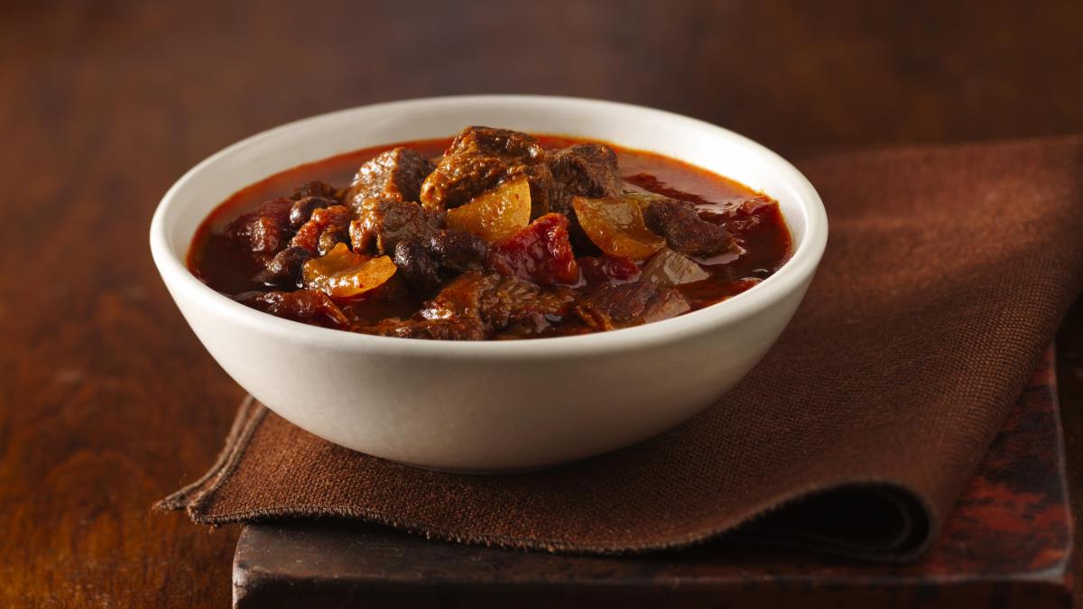 Three-Chile Chunky Beef Chili