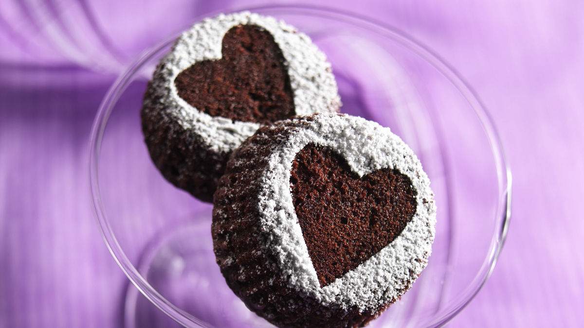 Valentine Brownie Cupcakes