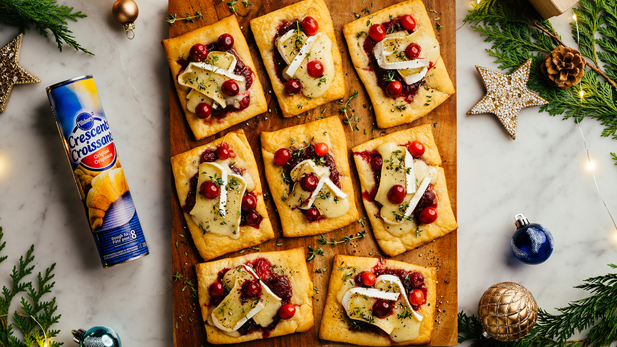 Tartelettes aux canneberges et au brie