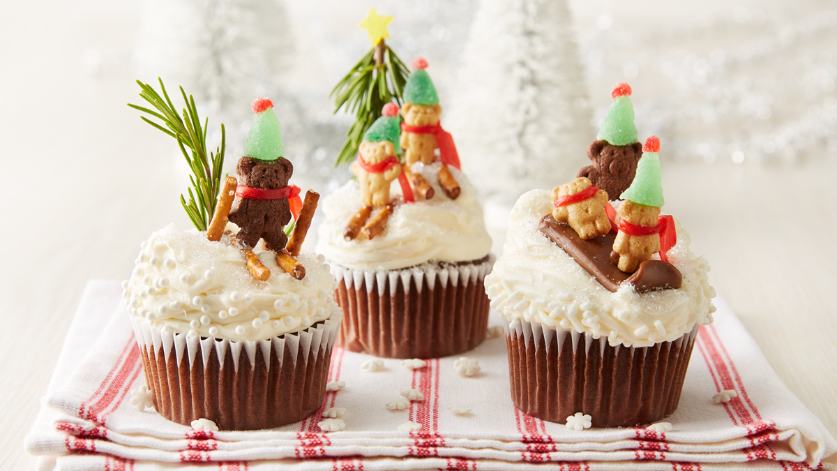 Teddy’s Winter Wonderland Cupcakes