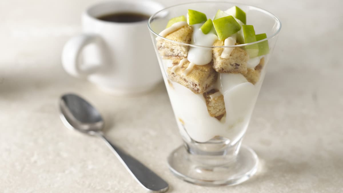 Parfait à la cannelle et aux pommes