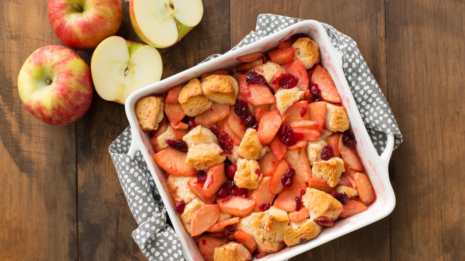 Apple Cranberry Biscuit Bake