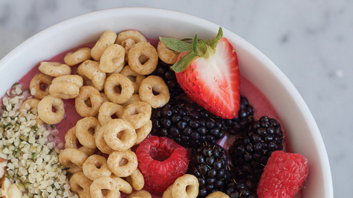 Breakfast Cereal Smoothie Bowl