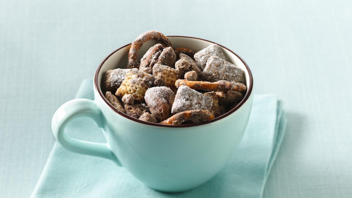 Chex* Mix au chocolat, au café et au caramel anglais