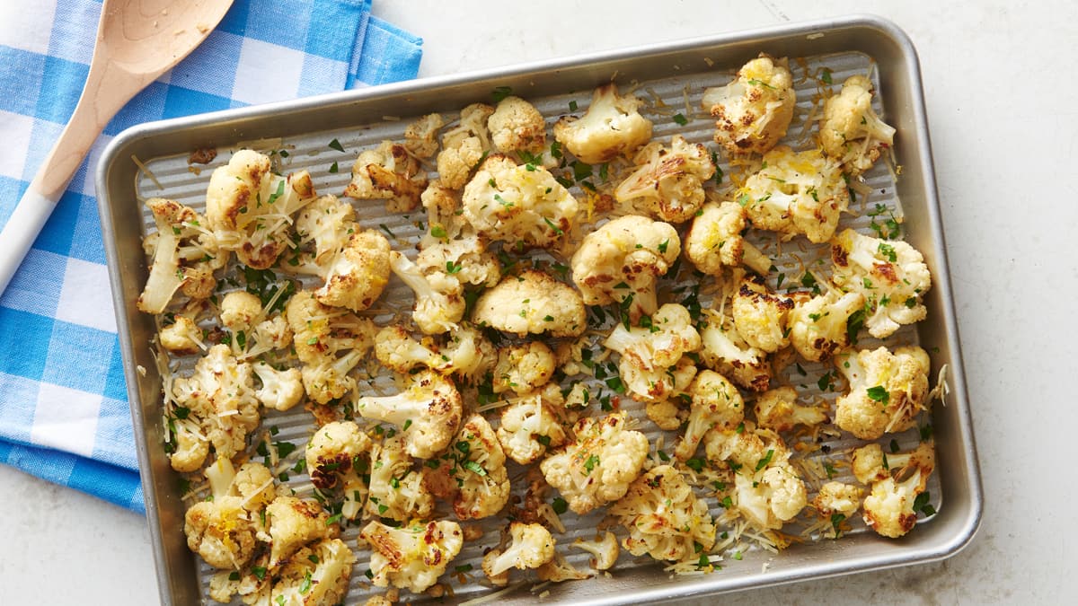 Easy Parmesan Roasted Cauliflower