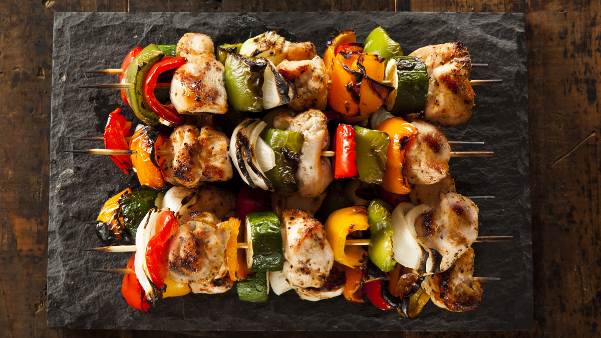 Grilled Jerk Chicken Kabobs