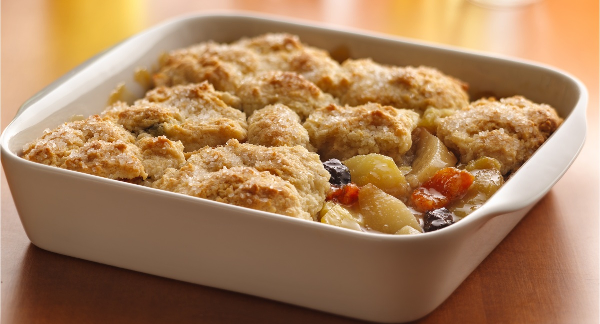 Harvest Fruit Compote Cobbler