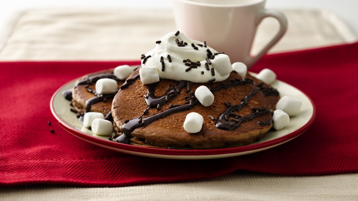 Hot Chocolate Pancakes