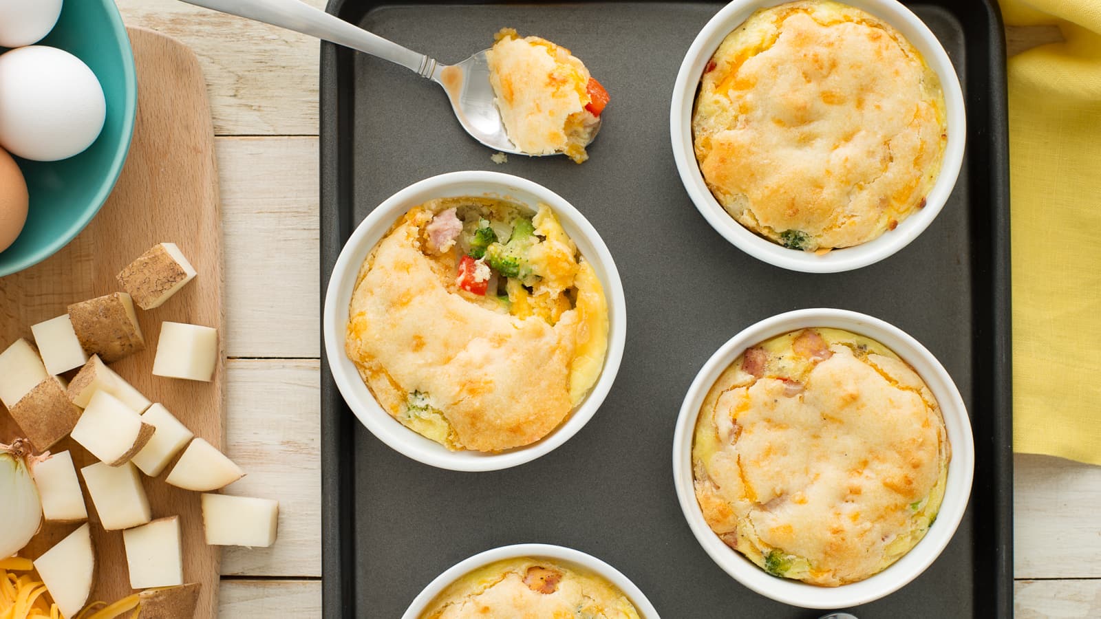 Individual Savoury Breakfast Cobblers