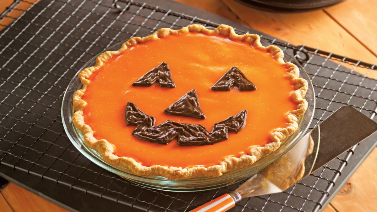 Tarte d'Halloween à l'orange et à la citrouille