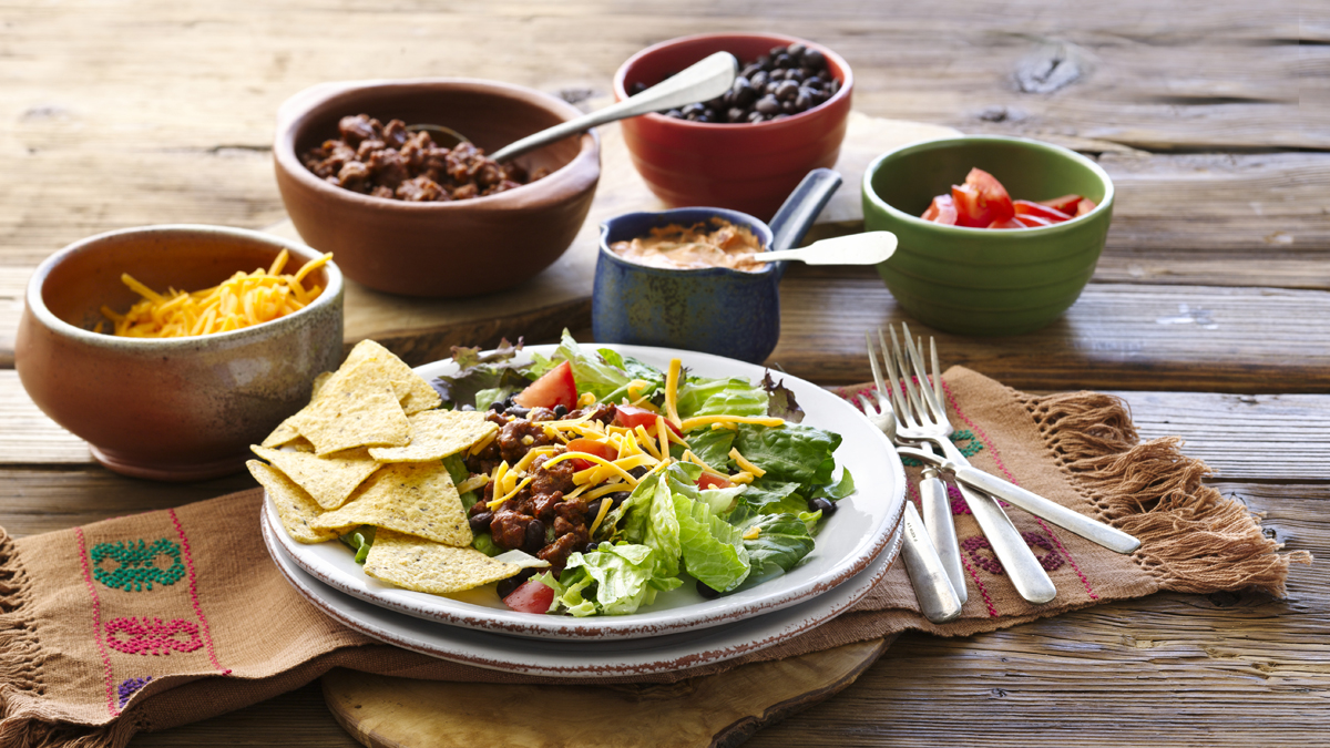 Salade-tacos au boeuf haché maigre