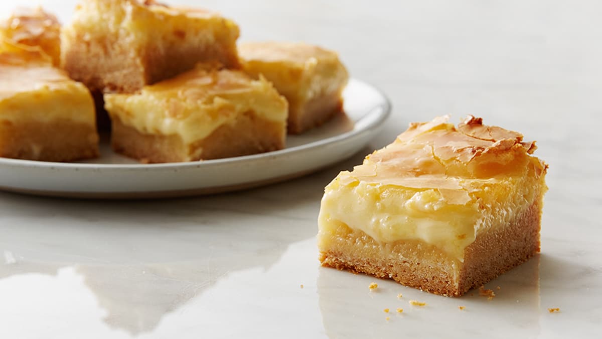 Barres de gâteau moelleux au beurre