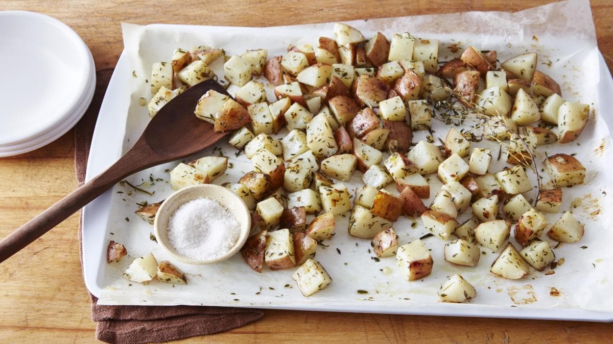 Roasted Rosemary-Onion Potatoes