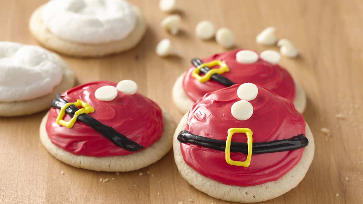 Biscuits en forme de père Noël