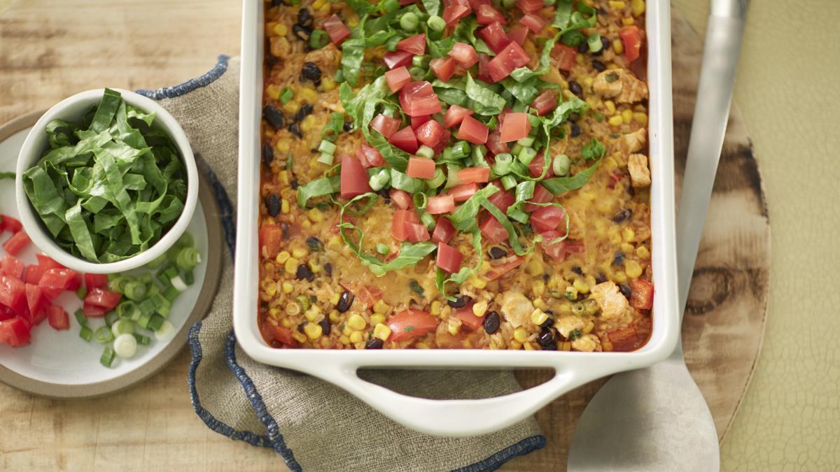 Casserole de poulet mexicain