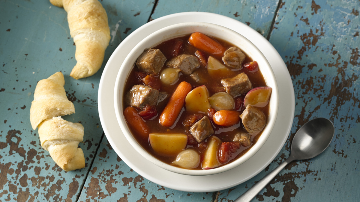 Slow Cooker Beef Stew with Shiitake Mushrooms 