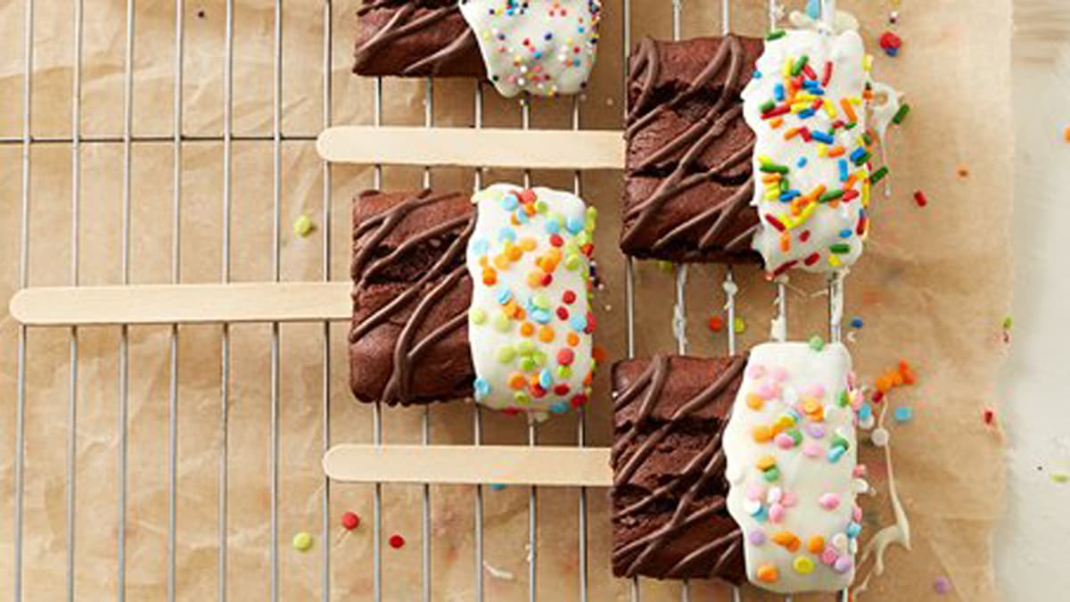 Sprinkled Brownie Pop