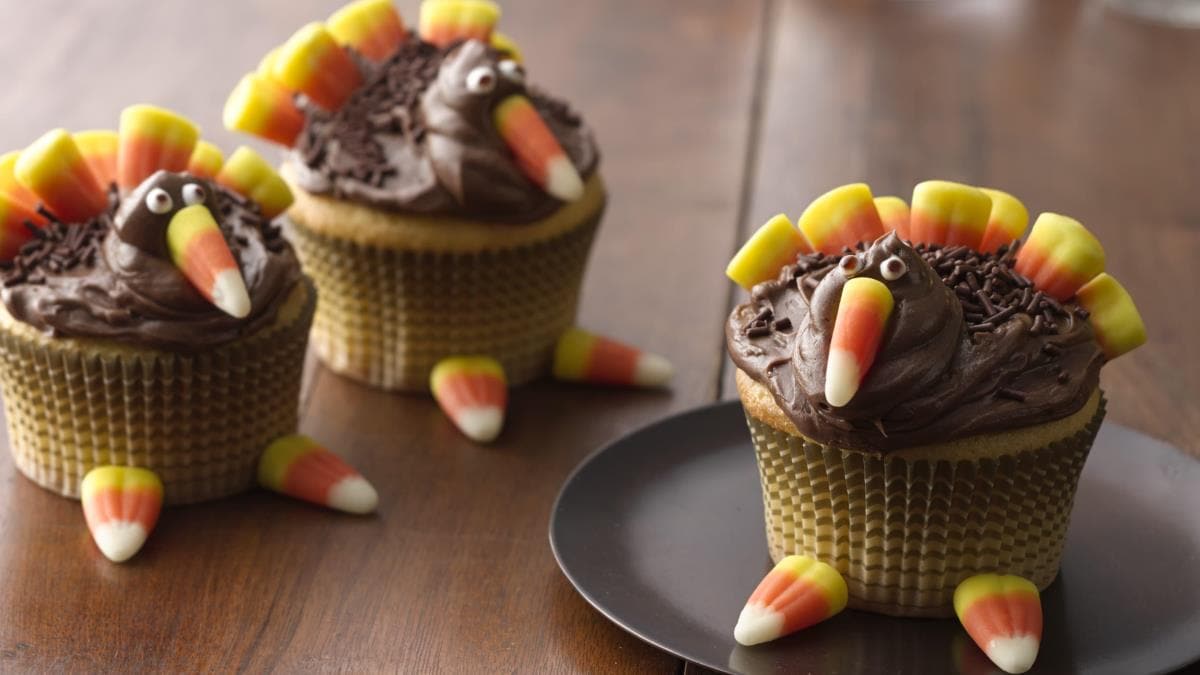 Petits gâteaux en forme de dinde