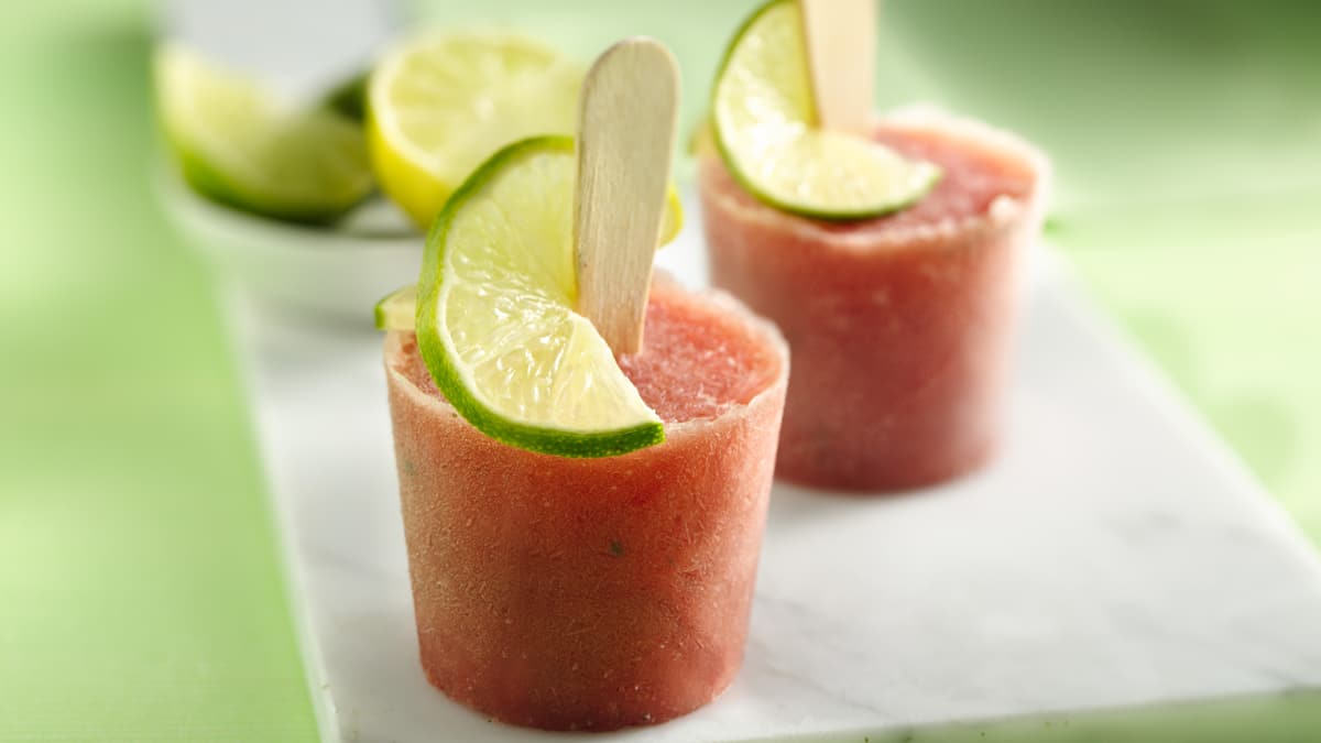 Friandises glacées à saveur de mojito au melon d’eau