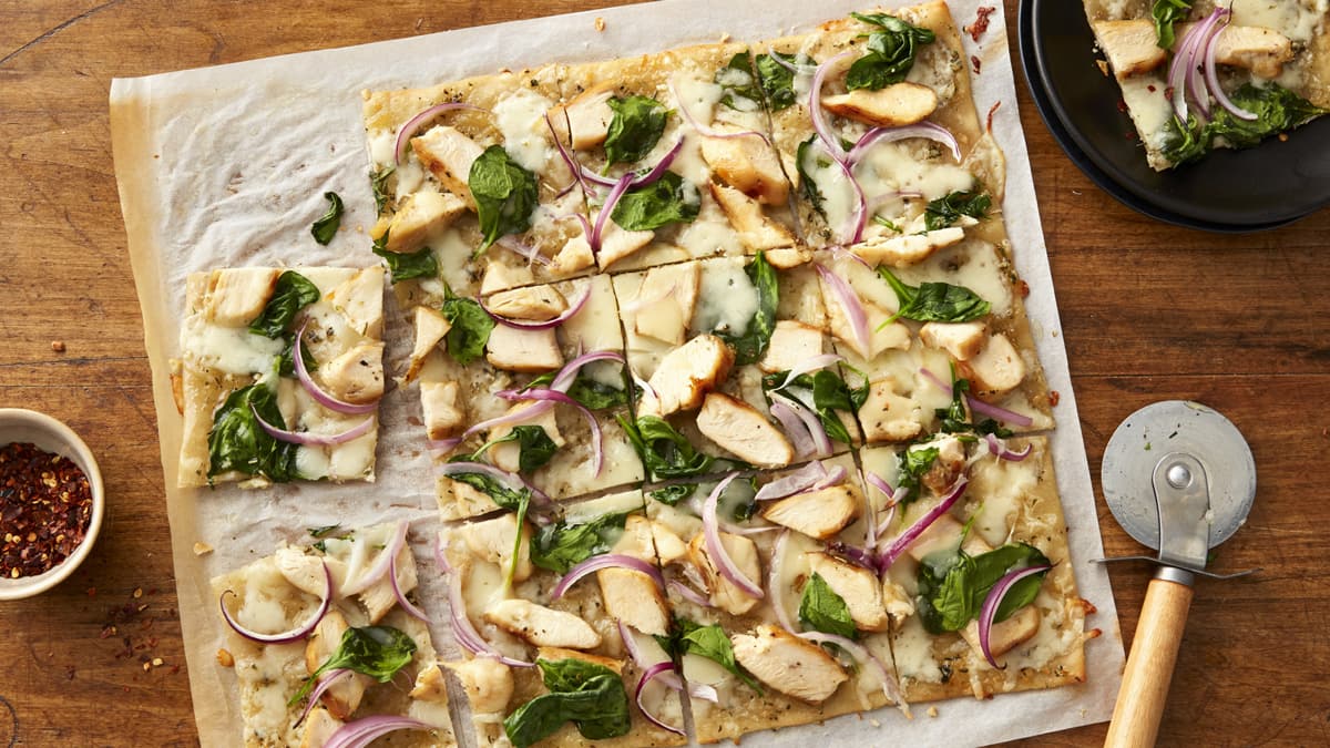 White Chicken Pizza